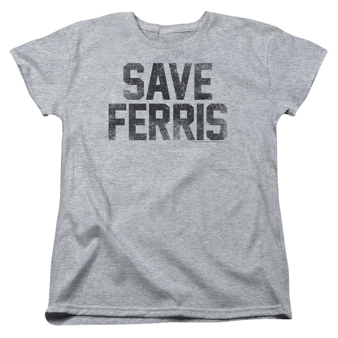 Ferris Buellers Day Off Save Ferris Womens T Shirt Athletic Heather