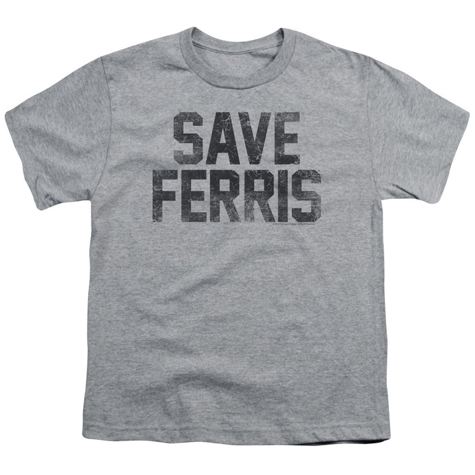 Ferris Buellers Day Off Save Ferris Kids Youth T Shirt Athletic Heather