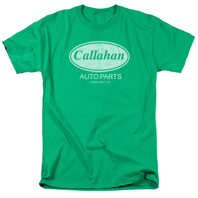 Tommy Boy Callahan Auto Mens T Shirt Kelly Green