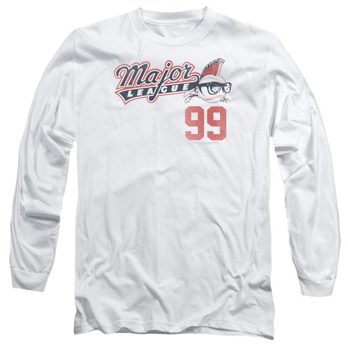 Major League 99 Mens Long Sleeve Shirt White