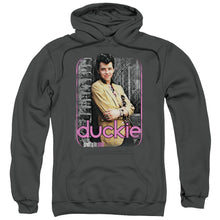 Load image into Gallery viewer, Pretty In Pink Just Duckie Mens Hoodie Charcoal