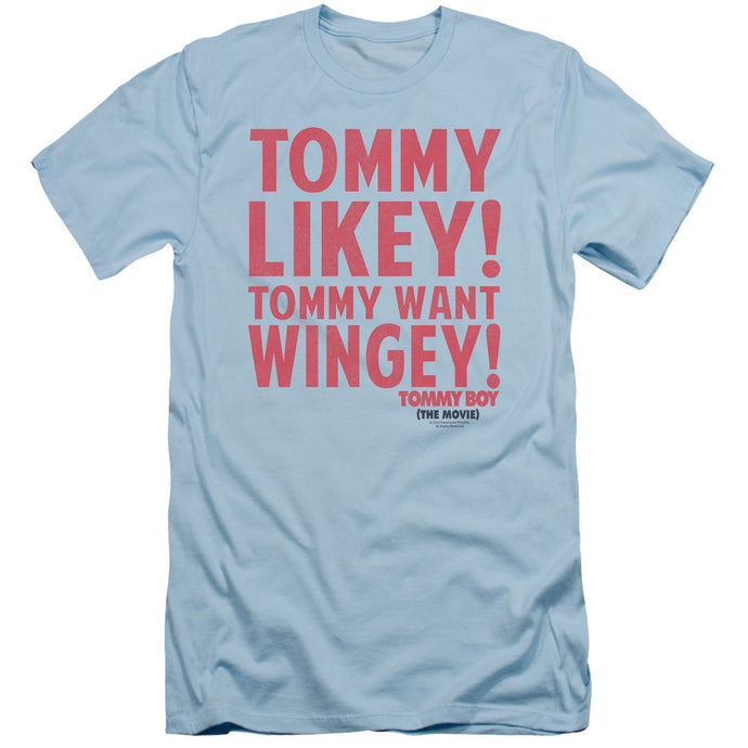 Tommy Boy Want Wingey Slim Fit Mens T Shirt Light Blue