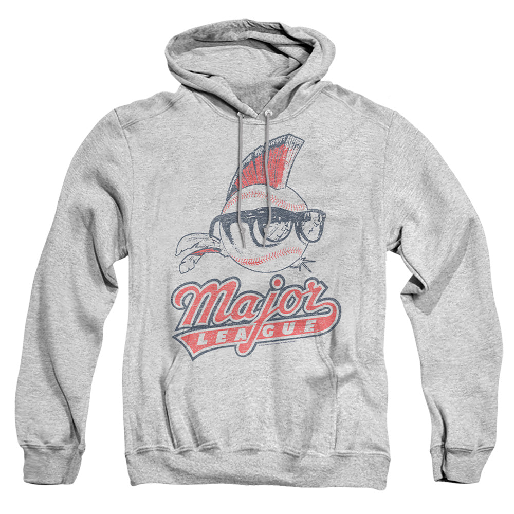 Major League Vintage Logo Mens Hoodie Athletic Heather Officially Licensed