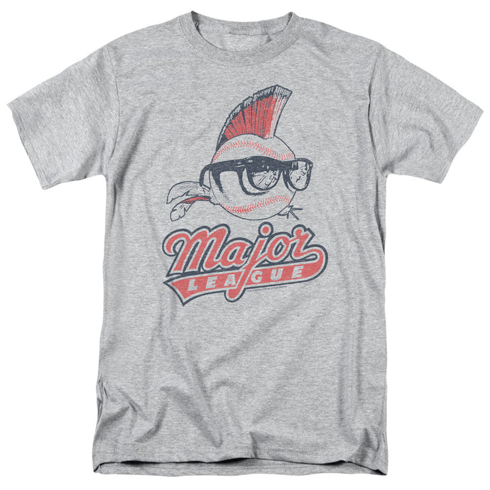 Major League Vintage Logo Mens T Shirt Athletic Heather
