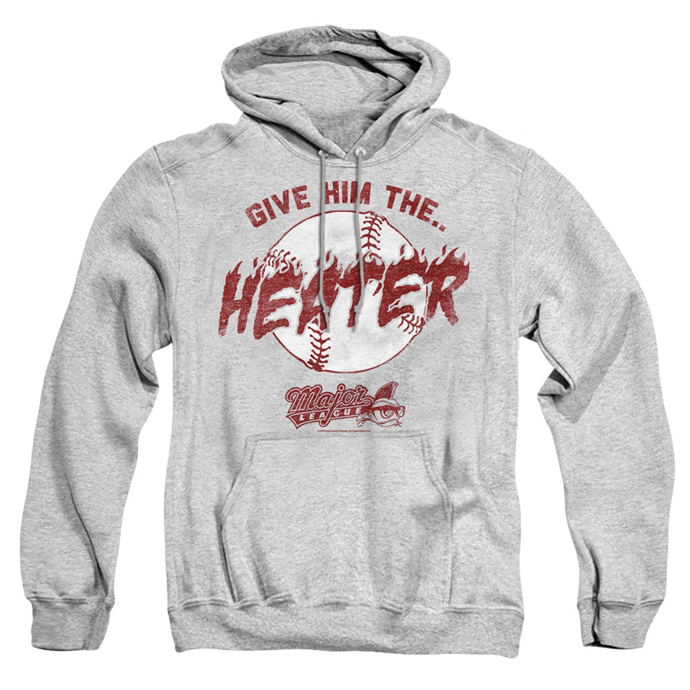 Major League The Heater Mens Hoodie Athletic Heather Officially Licensed