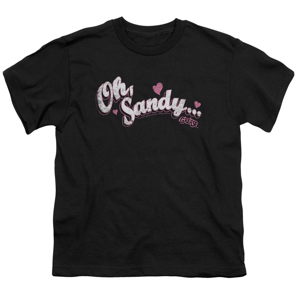 Grease Oh Sandy Kids Youth T Shirt Black