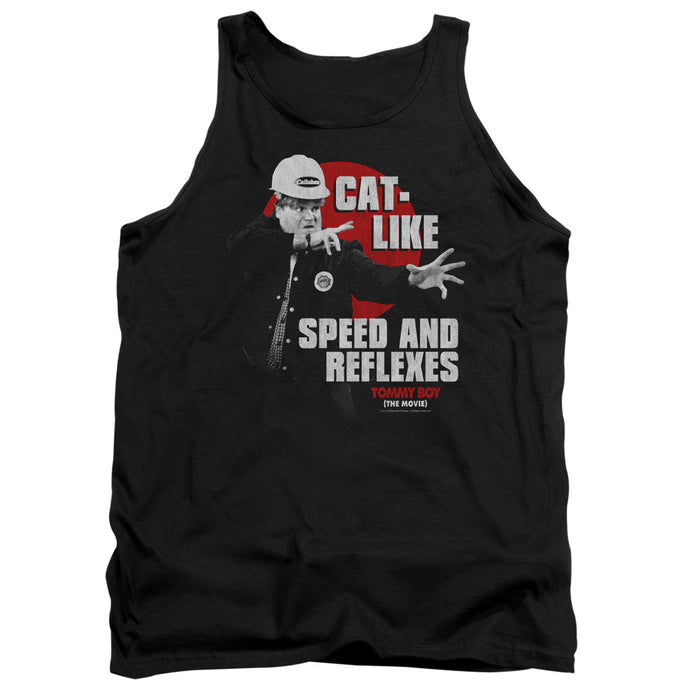 Tommy Boy Cat Like Mens Tank Top Shirt Black