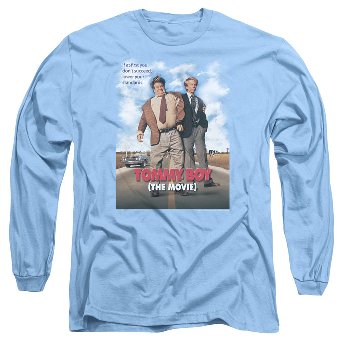 Tommy Boy Movie Poster Mens Long Sleeve Shirt Carolina Blue