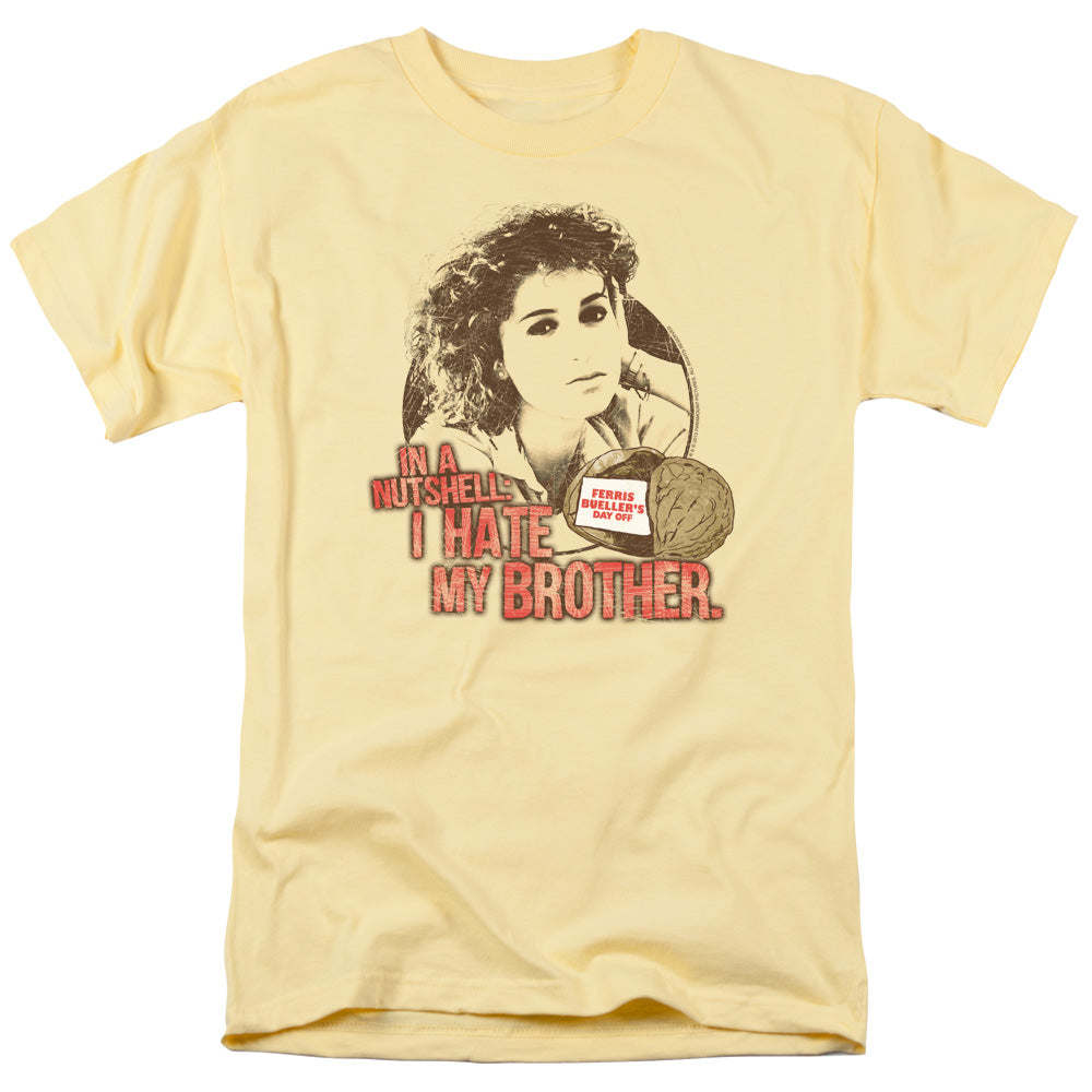 Ferris Buellers Day Off Nutshell Mens T Shirt Yellow