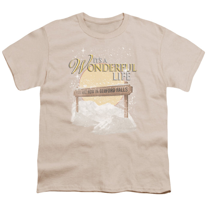 Its A Wonderful Life Wonderful Story Kids Youth T Shirt Cream