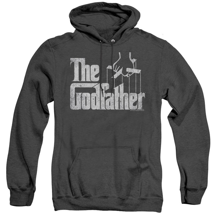 The Godfather Logo Heather Mens Hoodie Black