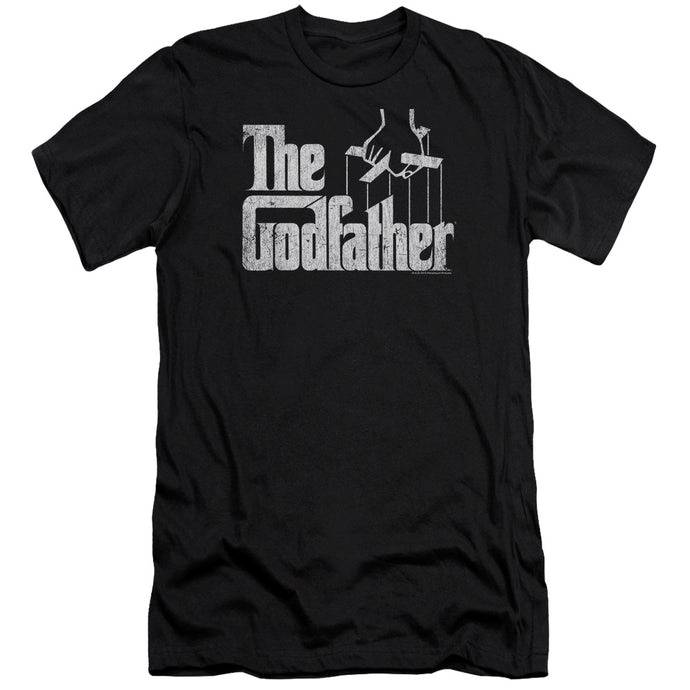 The Godfather Logo Premium Bella Canvas Slim Fit Mens T Shirt Black