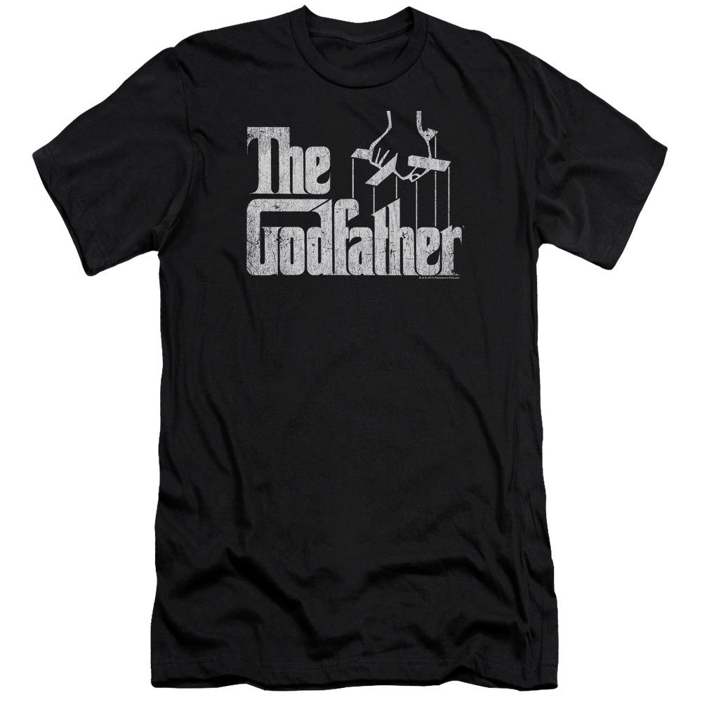 The Godfather Logo Premium Bella Canvas Slim Fit Mens T Shirt Black