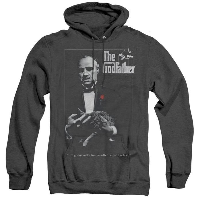 The Godfather Poster Heather Mens Hoodie Black