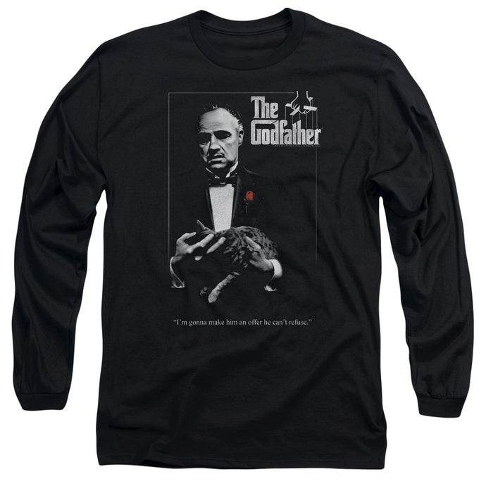 The Godfather Poster Mens Long Sleeve Shirt Black