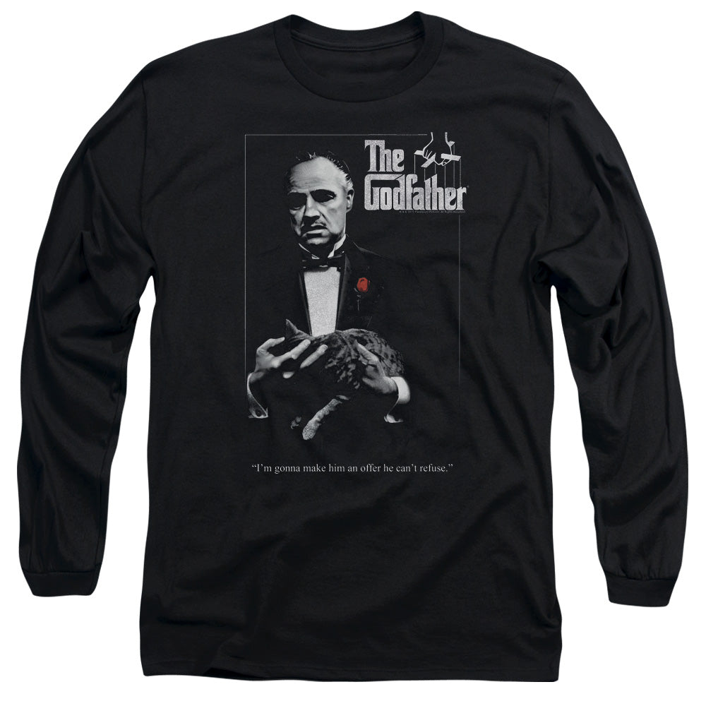 The Godfather Poster Mens Long Sleeve Shirt Black