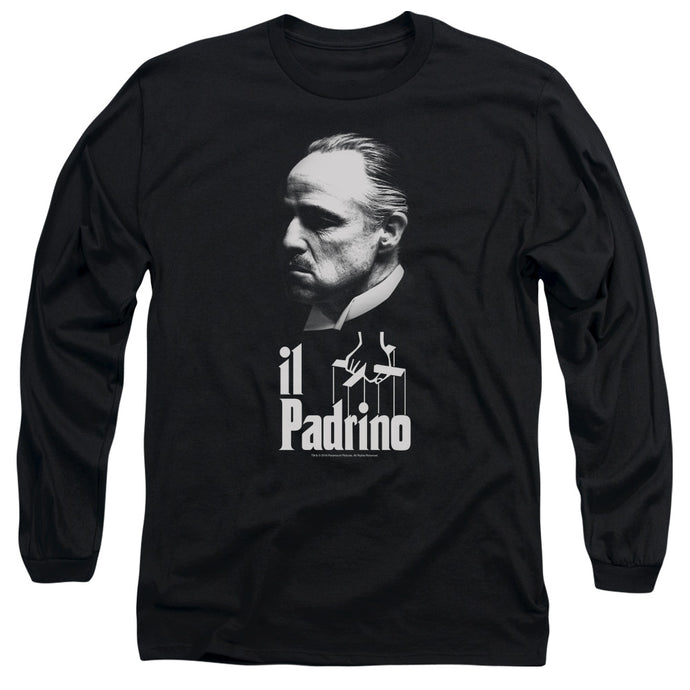 The Godfather II Padrino Mens Long Sleeve Shirt Black