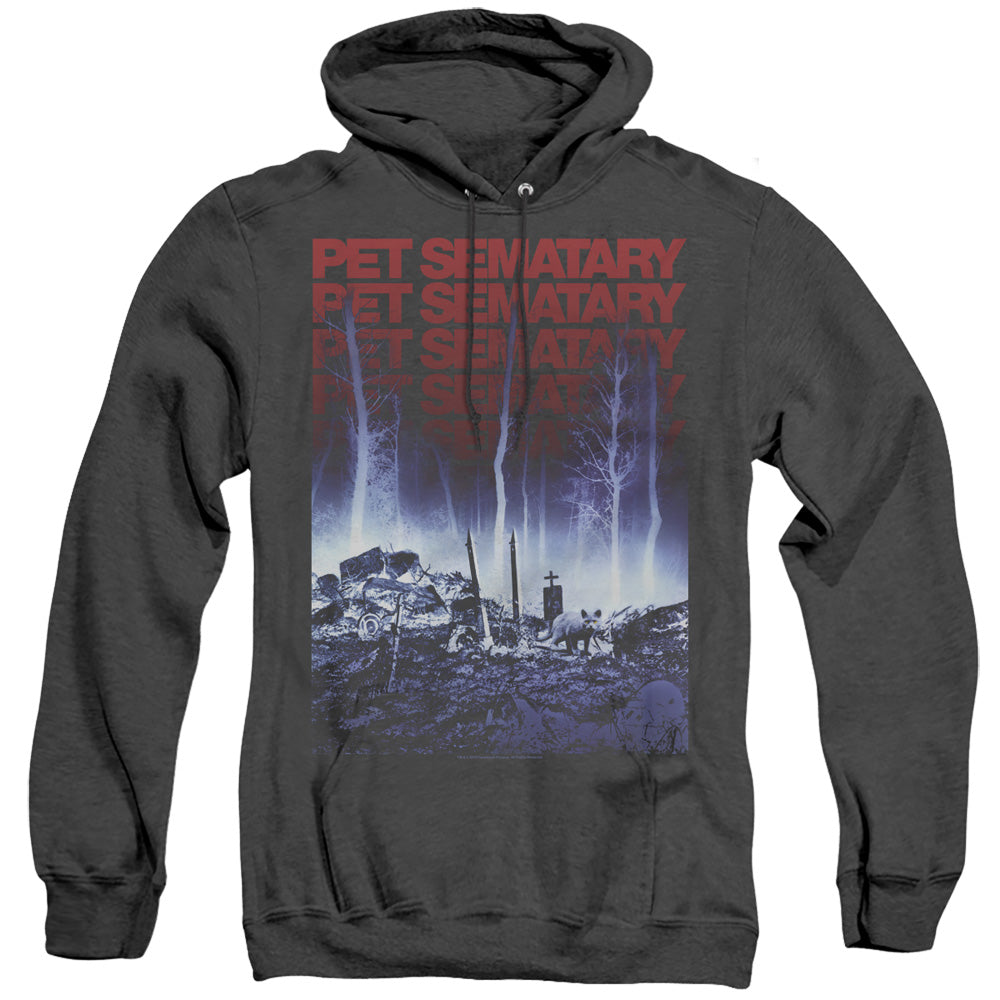 Pet Sematary Sematary Mens Heather Hoodie Black Officially Licensed