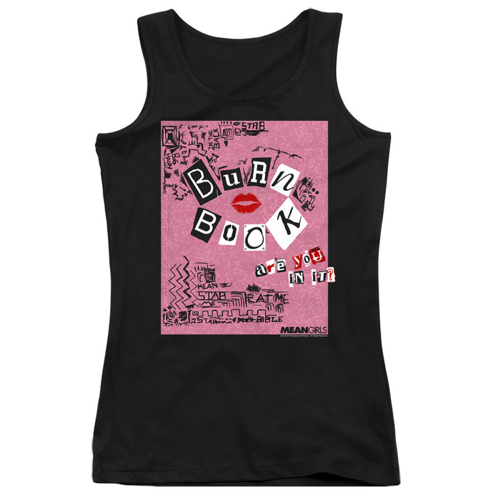 Mean Girls Burn Book Womens Tank Top Shirt Black