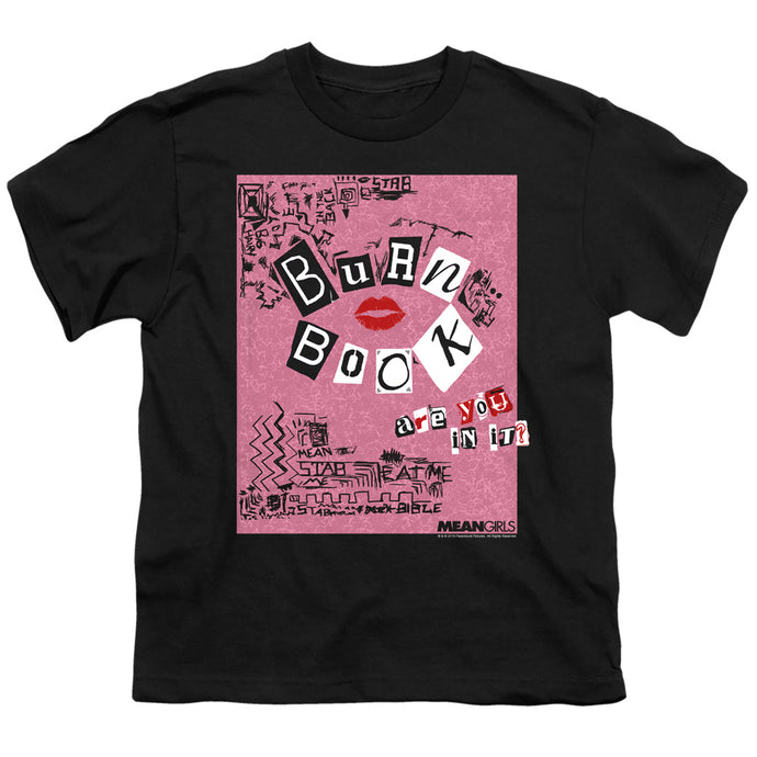 Mean Girls Burn Book Kids Youth T Shirt Black
