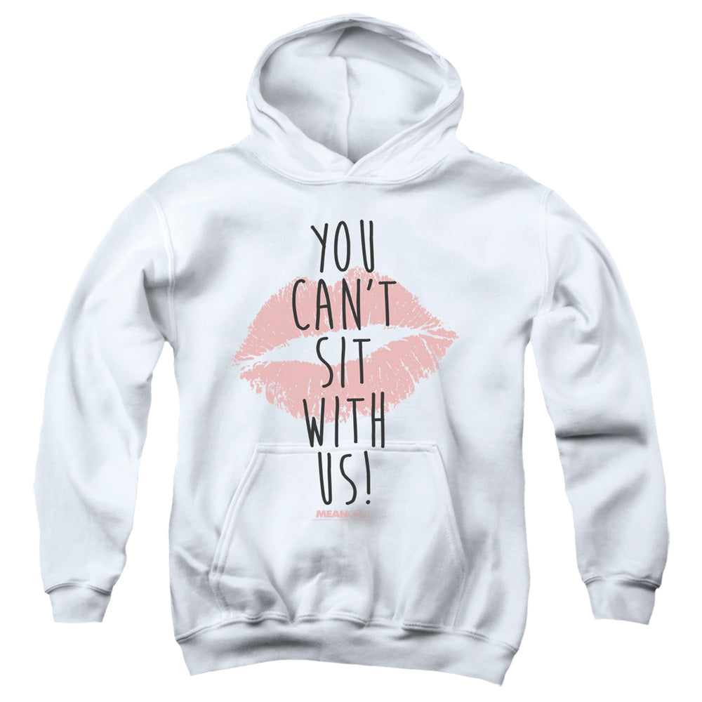 Mean Girls You Cant Sit With Us Kids Youth Hoodie White