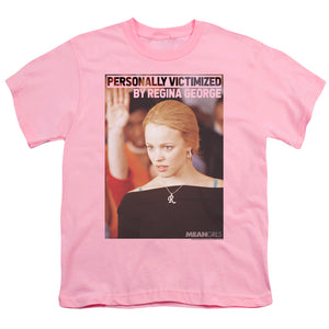 Mean Girls Regina George Victim Kids Youth T Shirt Pink