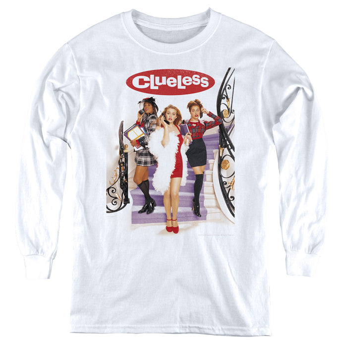 Clueless Clueless Poster Long Sleeve Kids Youth T Shirt White