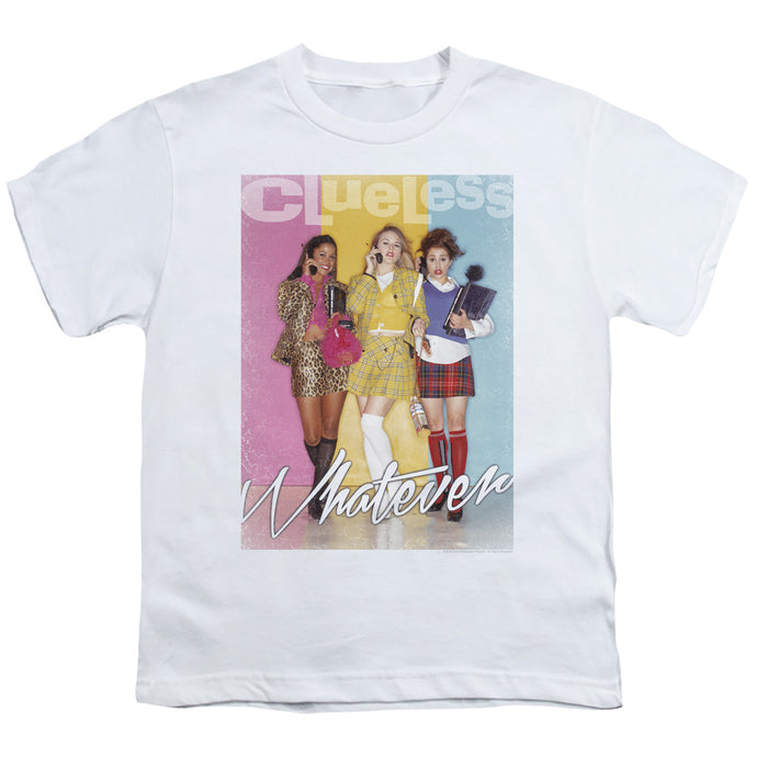 Clueless Whatever Kids Youth T Shirt White