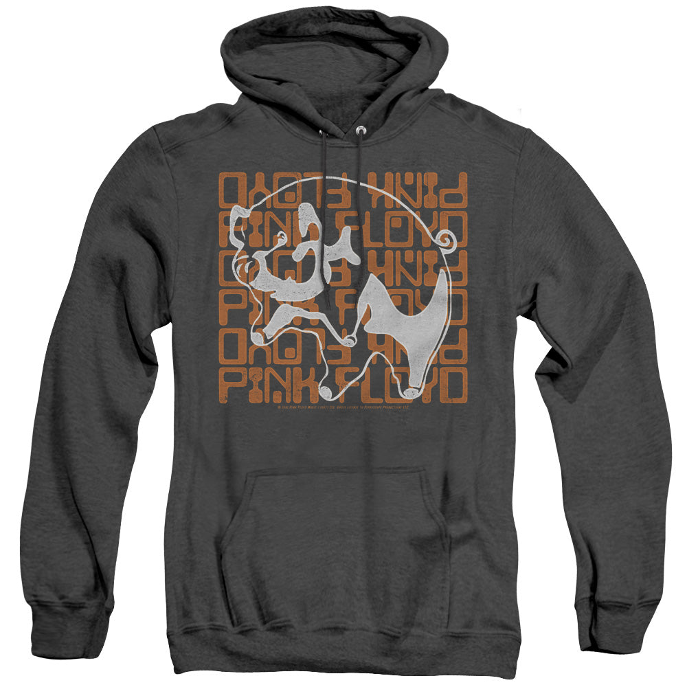 Pink Floyd Pig Mens Heather Hoodie Black Officially Licensed