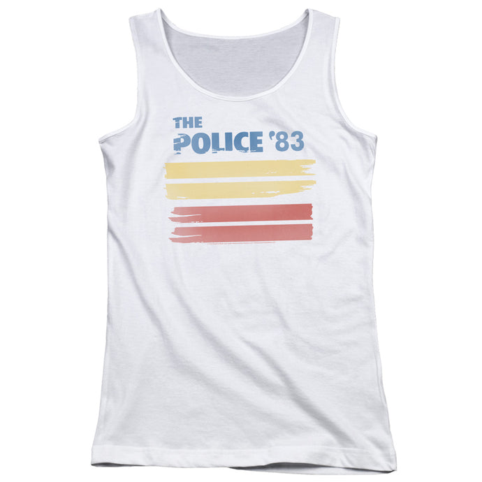 The Police 83 Womens Tank Top Shirt White