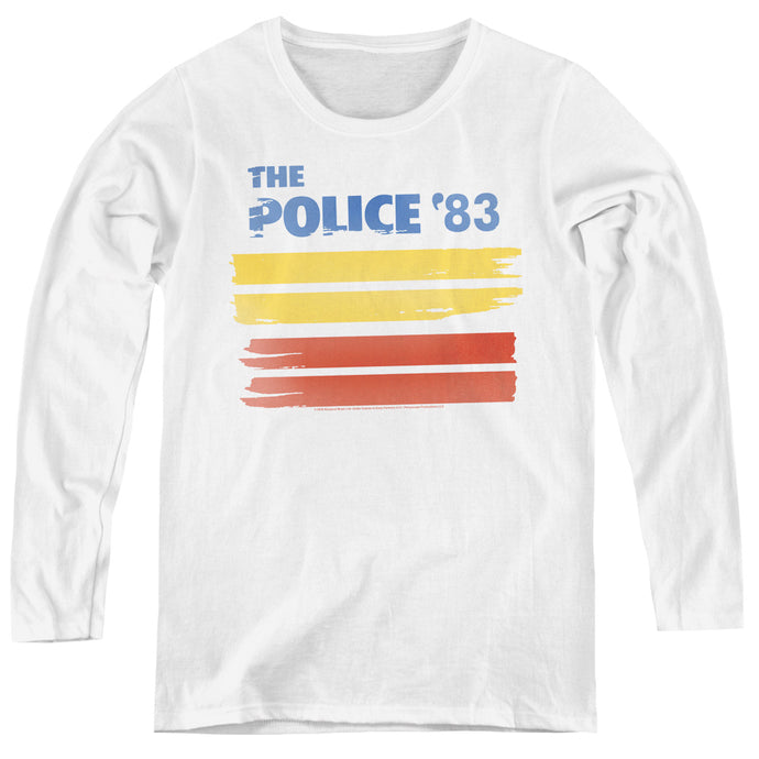 The Police 83 Womens Long Sleeve Shirt White