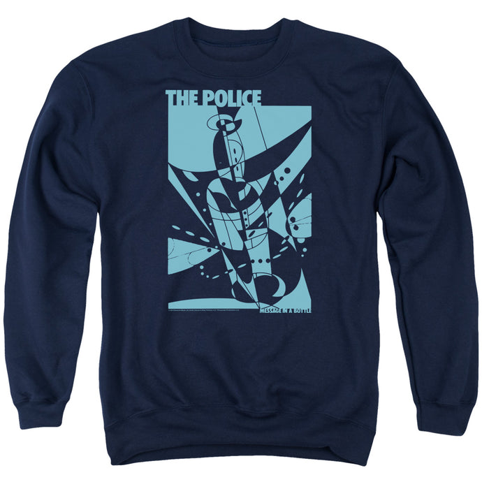 The Police Message In A Bottle Mens Crewneck Sweatshirt Navy Blue