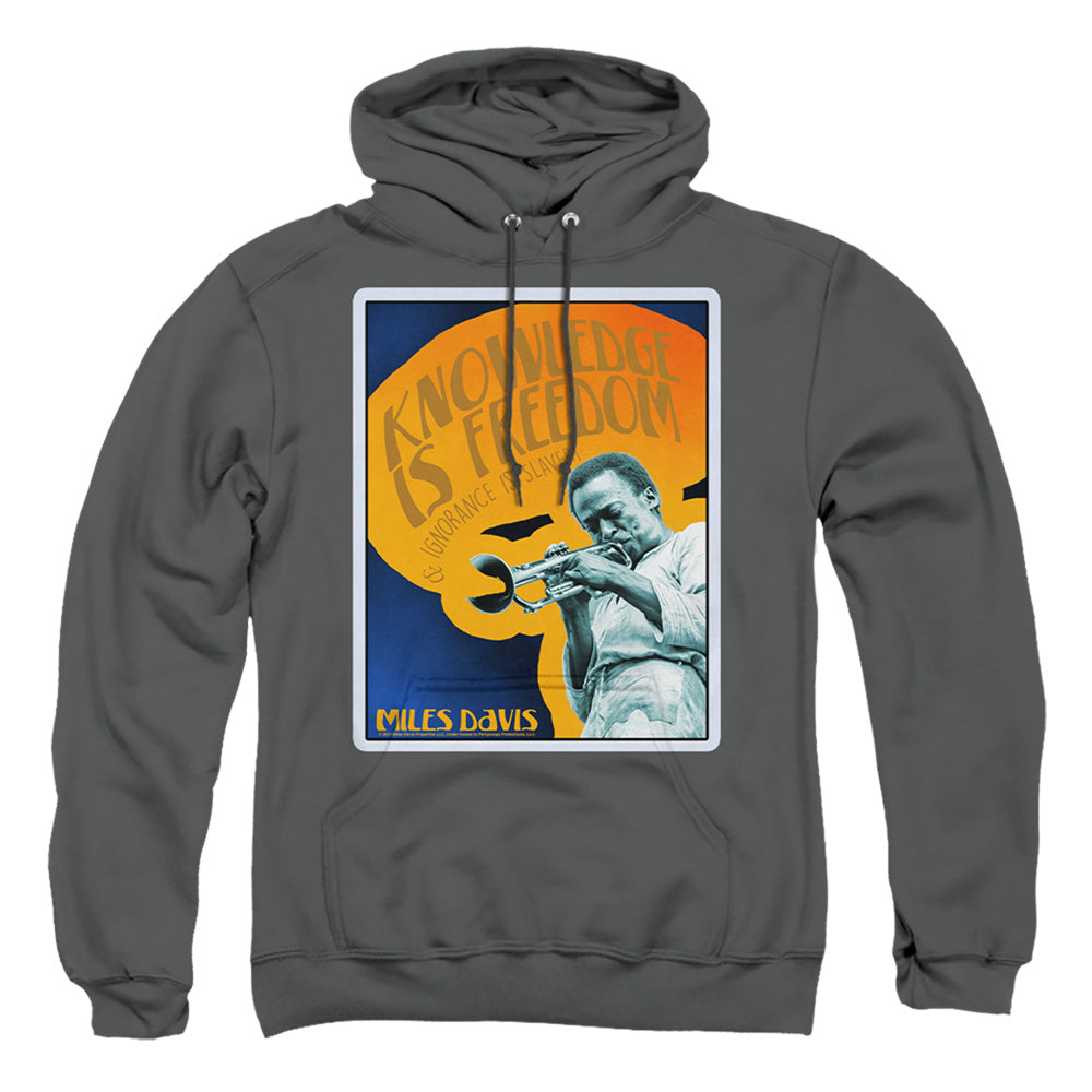 Miles Davis Knowledge And Ignorance Mens Hoodie Charcoal Officially Licensed