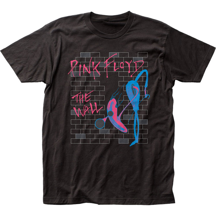 Pink Floyd Neon Wall Mens T Shirt Black