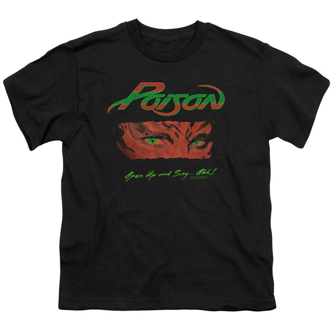 Poison Open Up Kids Youth T Shirt Black