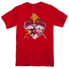 Load image into Gallery viewer, Power Rangers Retro Rangers Mens T Shirt Red