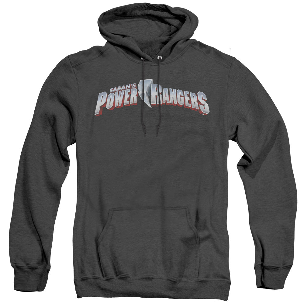 Power Rangers New Logo Heather Mens Hoodie Black
