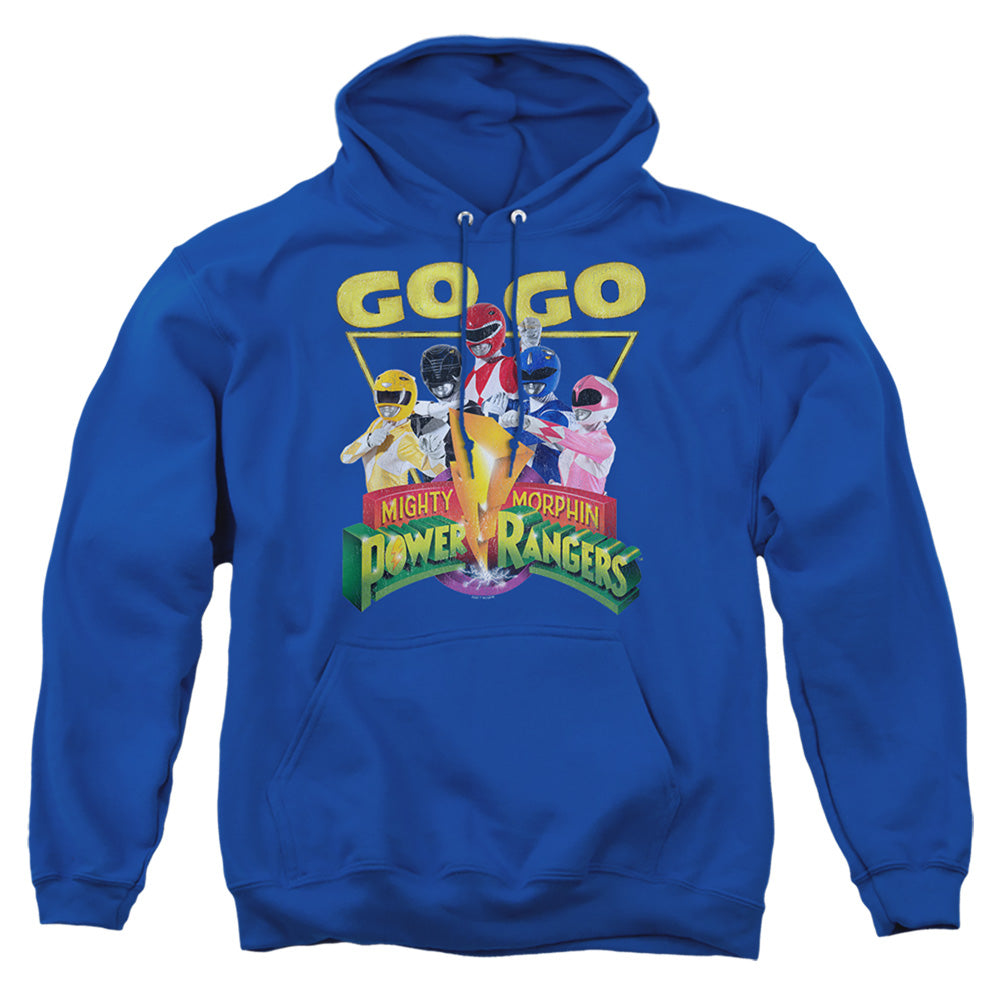 Power Rangers Go Go Mens Hoodie Royal Blue Officially Licensed
