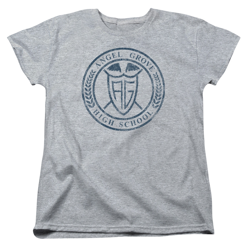 Power Rangers Angel Grove Hs Womens T Shirt Athletic Heather