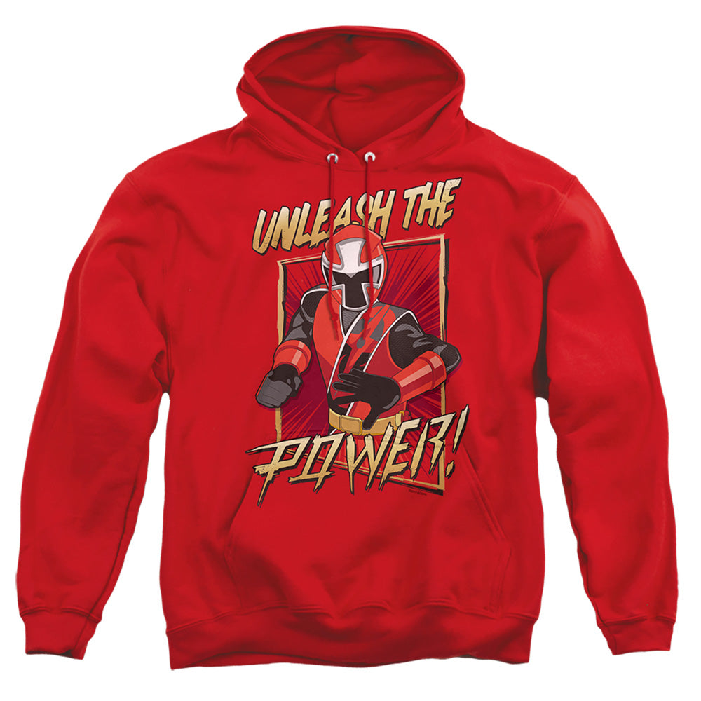 Power Rangers Unleash Mens Hoodie Red Officially Licensed