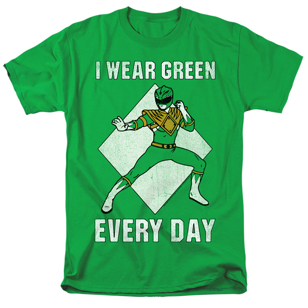 Power Rangers Always Green Mens T Shirt Kelly Green Officially Licensed