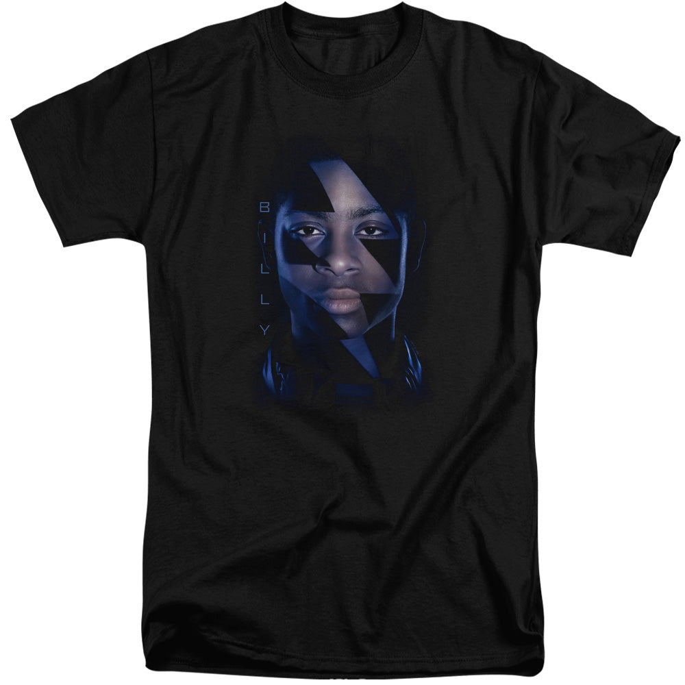 Power Rangers Billy Bolt Mens Tall T Shirt Black