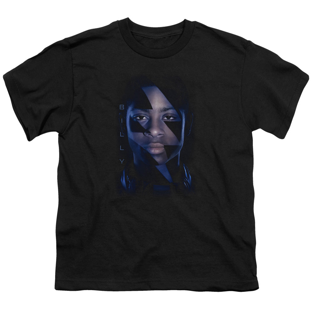 Power Rangers Billy Bolt Kids Youth T Shirt Black