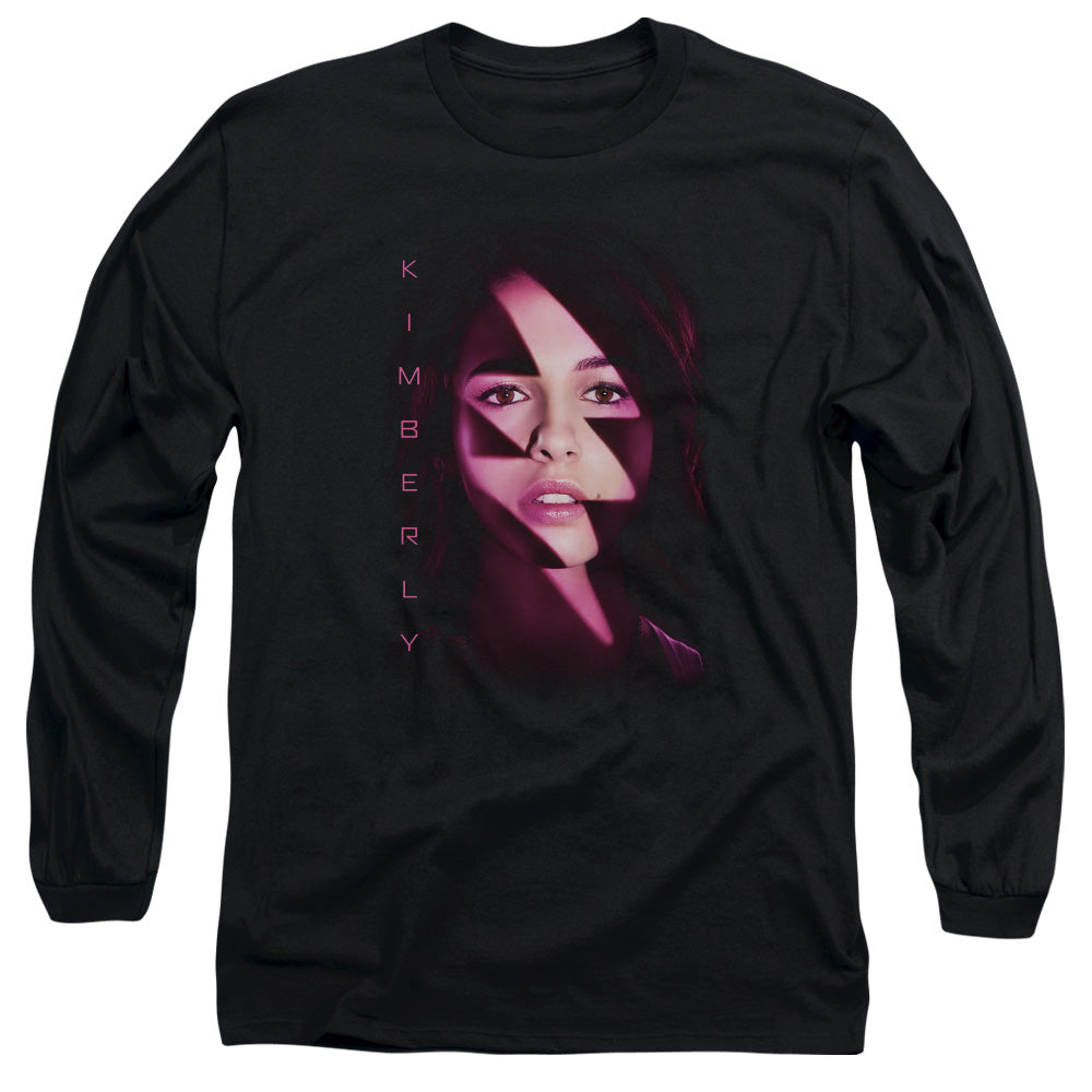 Power Rangers Kimberly Bolt Mens Long Sleeve Shirt Black