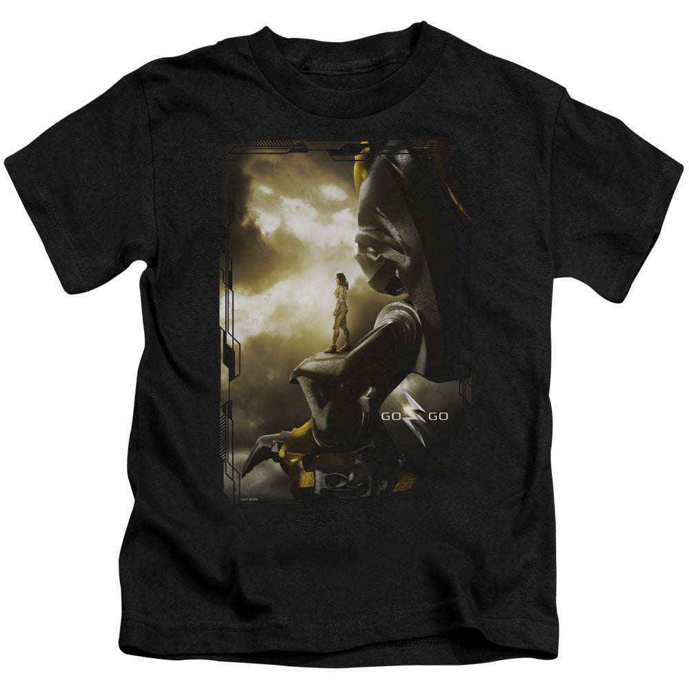 Power Rangers Yellow Zord Poster Juvenile Kids Youth T Shirt Black