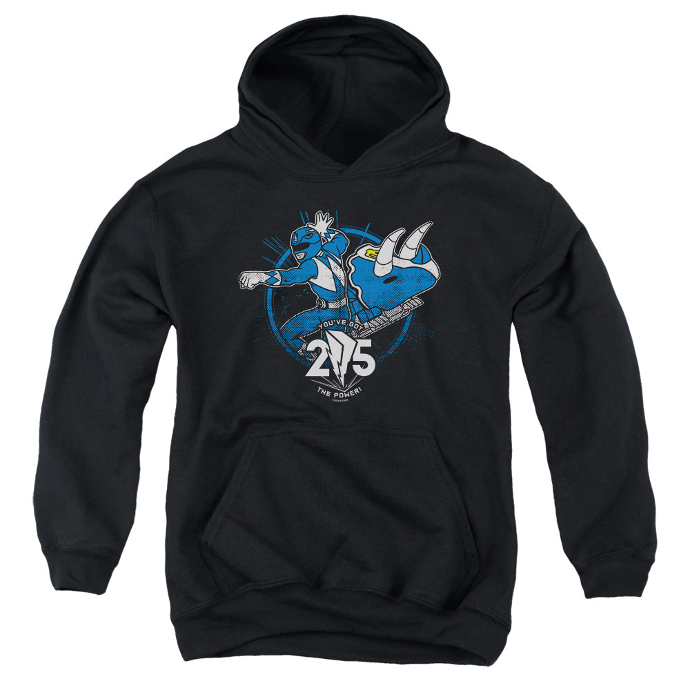 Power Rangers Blue 25 Kids Youth Hoodie Black