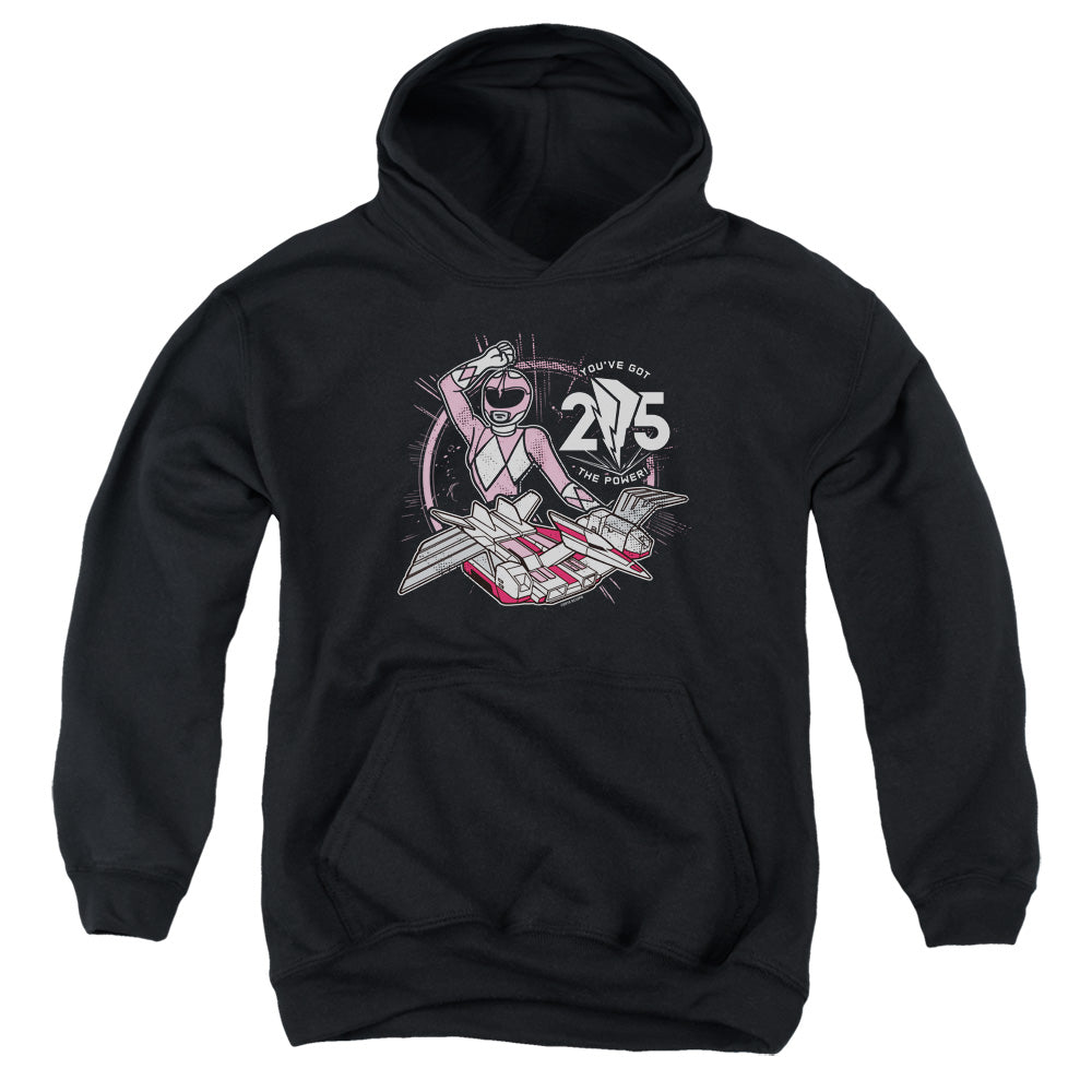 Power Rangers Pink 25 Kids Youth Hoodie Black