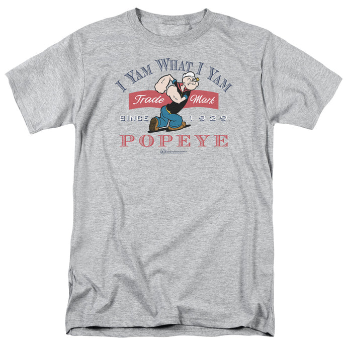 Popeye I Yam What I Yam Mens T Shirt Athletic Heather