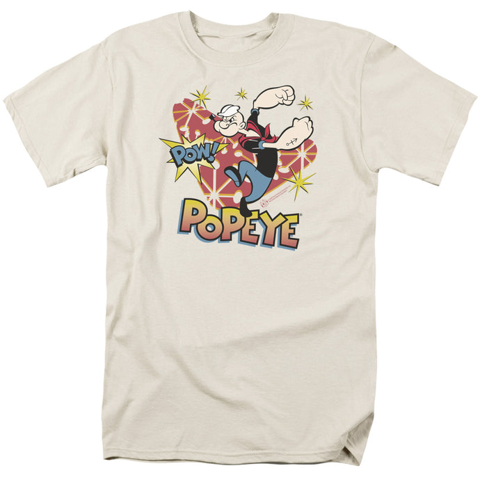 Popeye Pow! Mens T Shirt Sand