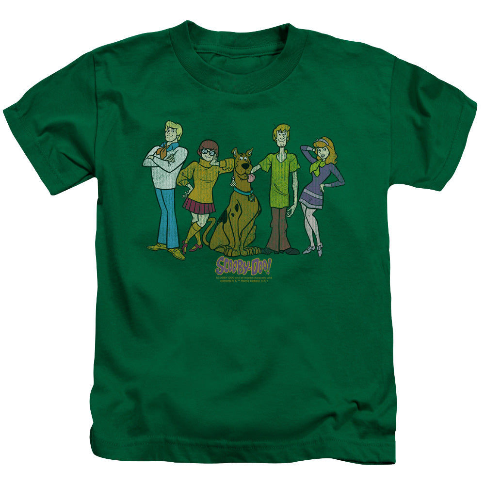Scooby Doo Scooby Gang Juvenile Kids Youth T Shirt Kelly Green